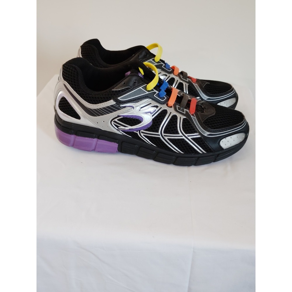 Gravity Defyer G‑Defy Ion Women 9.5 TB9004FBP‑W Black Silver Purple Running Shoe